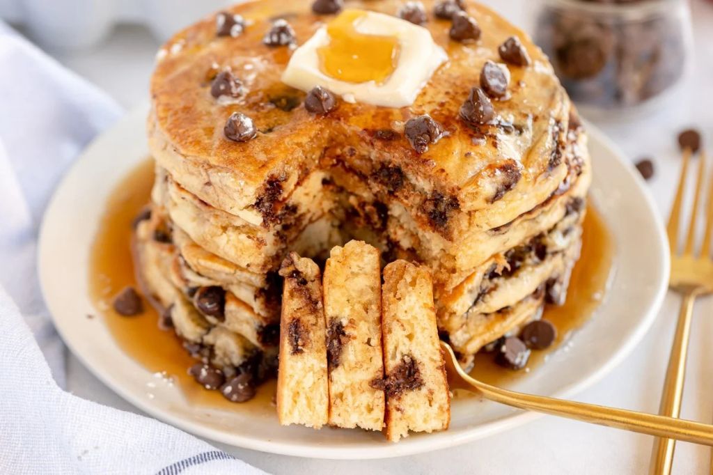Classic Chocolate Chip Pancakes
