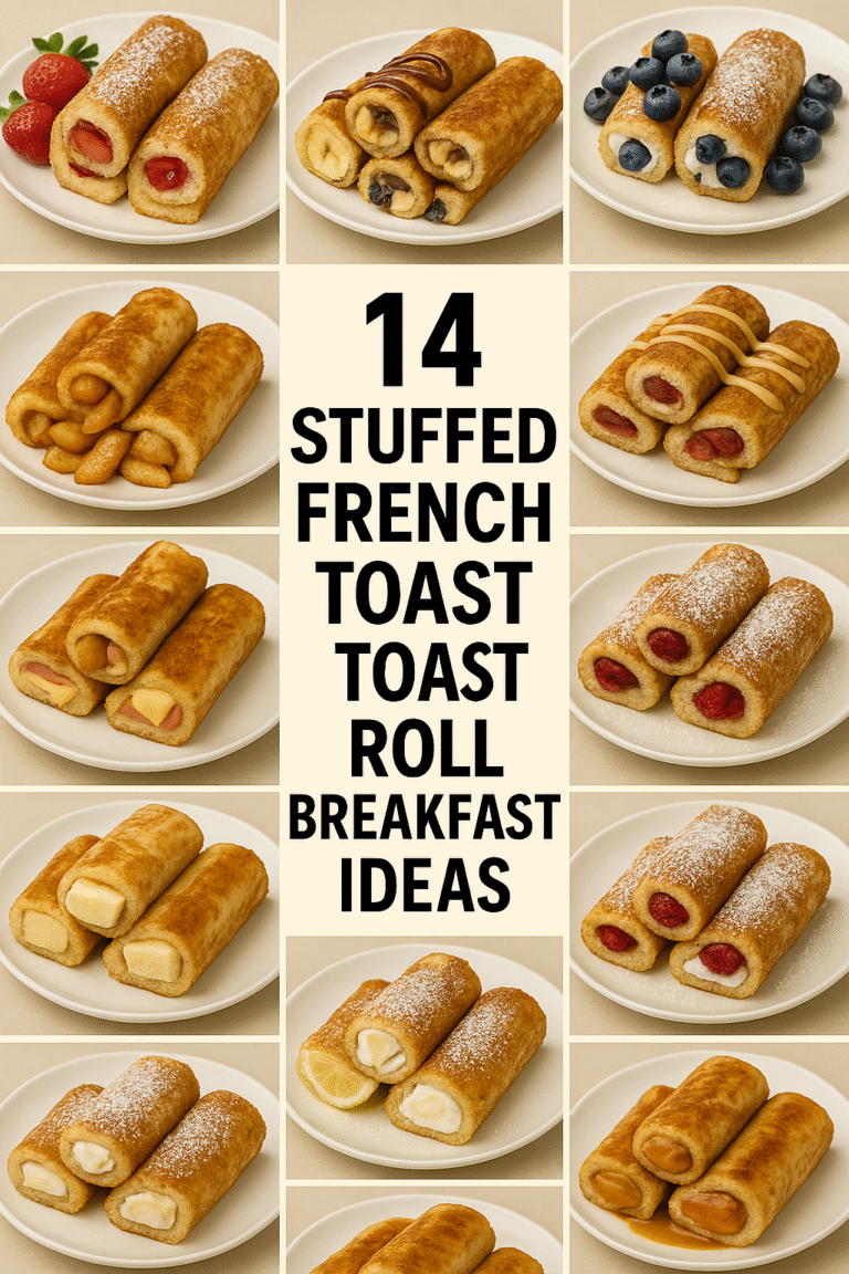 14 Stuffed French Toast Roll Breakfast Ideas