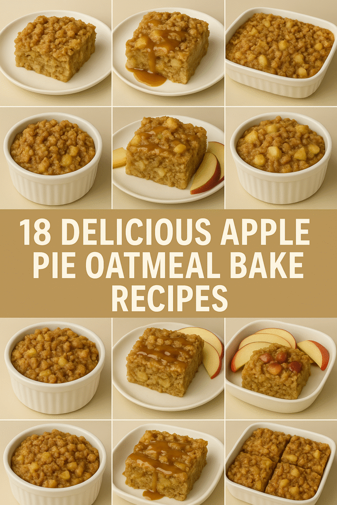 18 Delicious Apple Pie Oatmeal Bake Recipes for a Comforting Breakfast