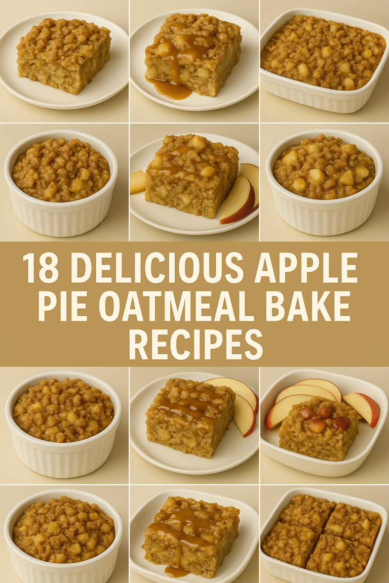 18 Delicious Apple Pie Oatmeal Bake Recipes for a Comforting Breakfast