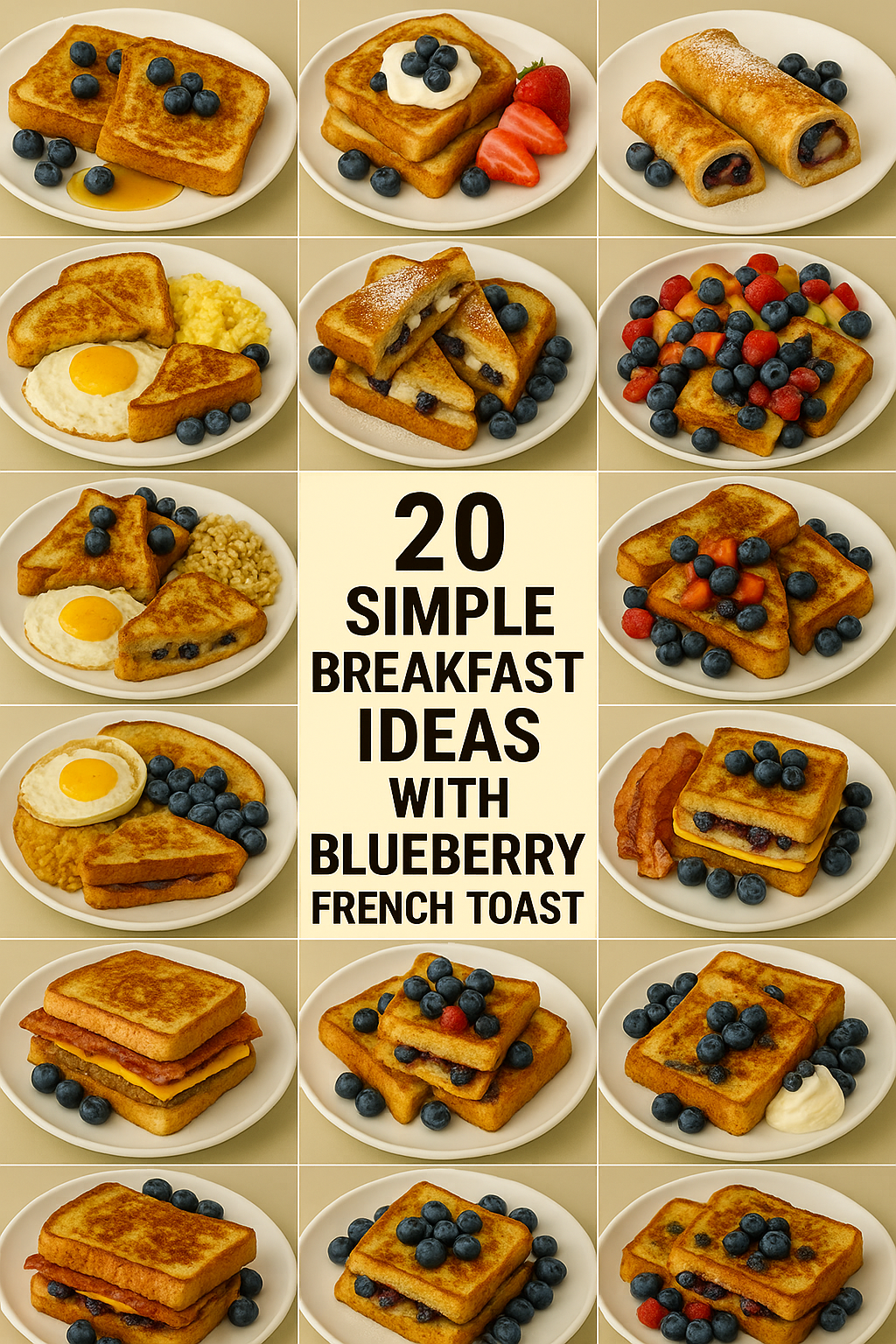 20 Simple Breakfast Ideas with Blueberry French Toast to Impress Everyone