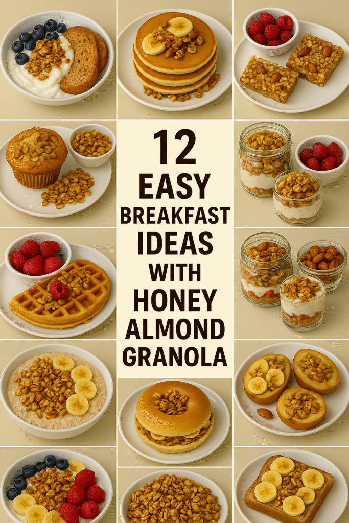 12 Easy Breakfast Ideas with Honey Almond Granola to Enjoy Anytime