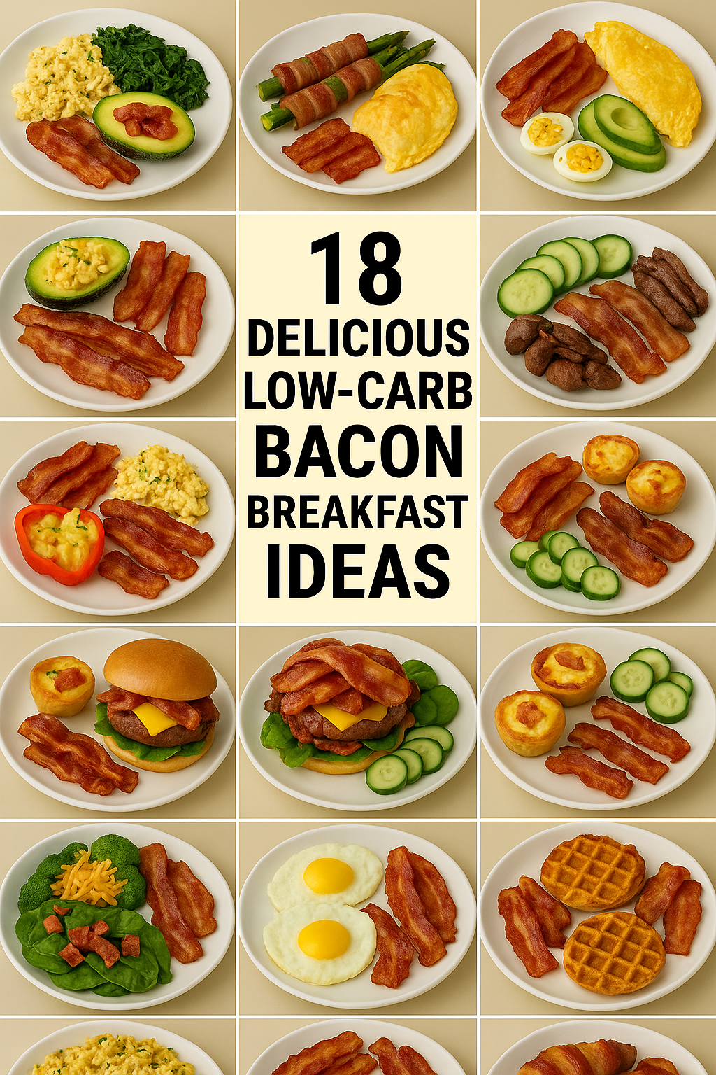 Enjoy 18 delicious low-carb bacon breakfast ideas! Easy, healthy, and full of flavor — perfect for keto mornings and guilt-free starts.