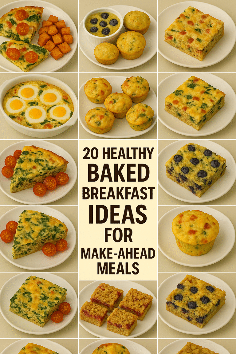 20 Healthy Baked Breakfast Ideas for Make-Ahead Meals to Enjoy All Week