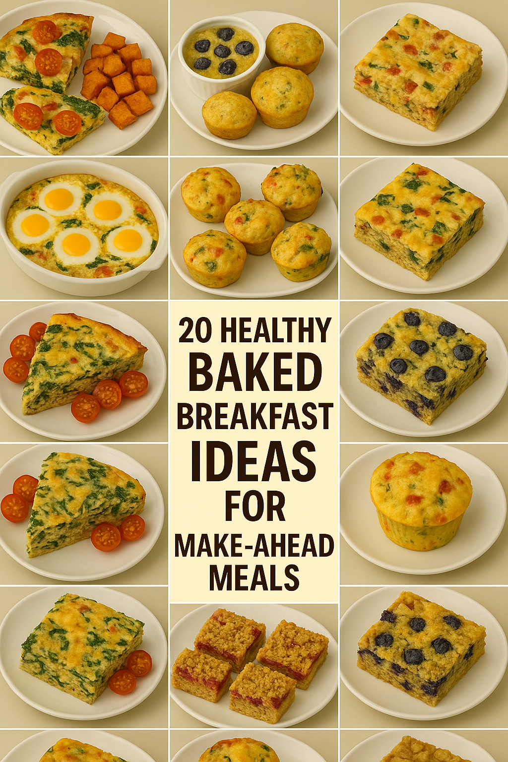 20 Healthy Baked Breakfast Ideas for Make-Ahead Meals to Enjoy All Week