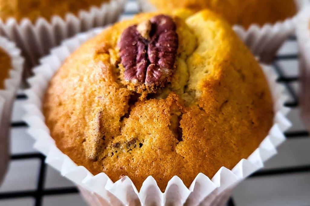Classic Maple Pecan Muffins with Butter