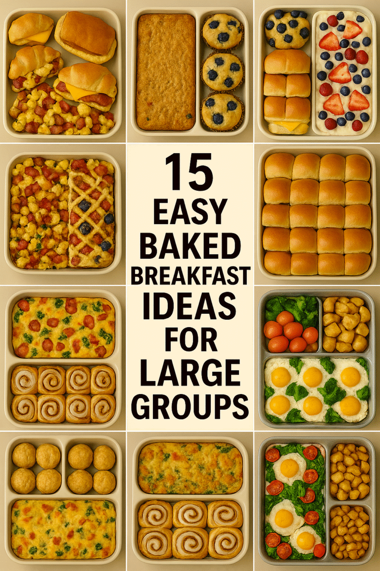 15 Easy Baked Breakfast Ideas for Large Groups to Feed Everyone Fast