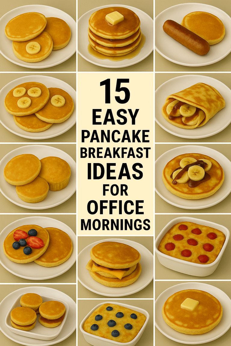 15 Easy Pancake Breakfast Ideas for Office Mornings