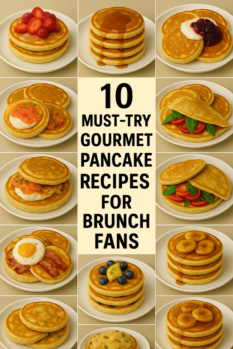 10 Must-Try Gourmet Pancake Recipes for Brunch Fans