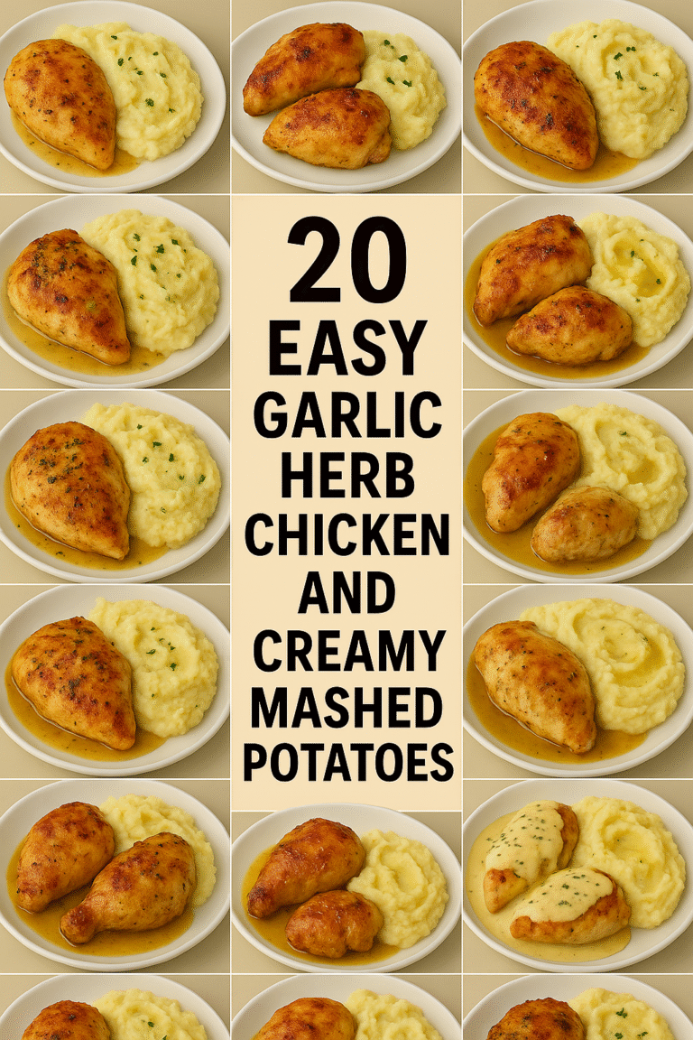 20 Easy Garlic Herb Chicken and Creamy Mashed Potatoes Meals to Try