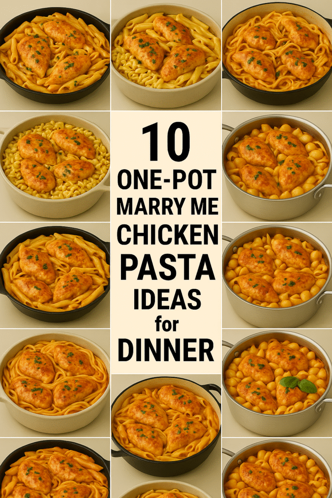 10 One-Pot Marry Me Chicken Pasta Ideas