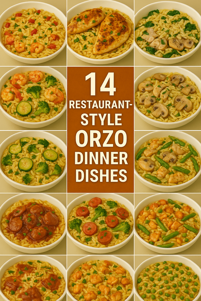 14 Restaurant-Style Orzo Dinner Dishes Made at Home