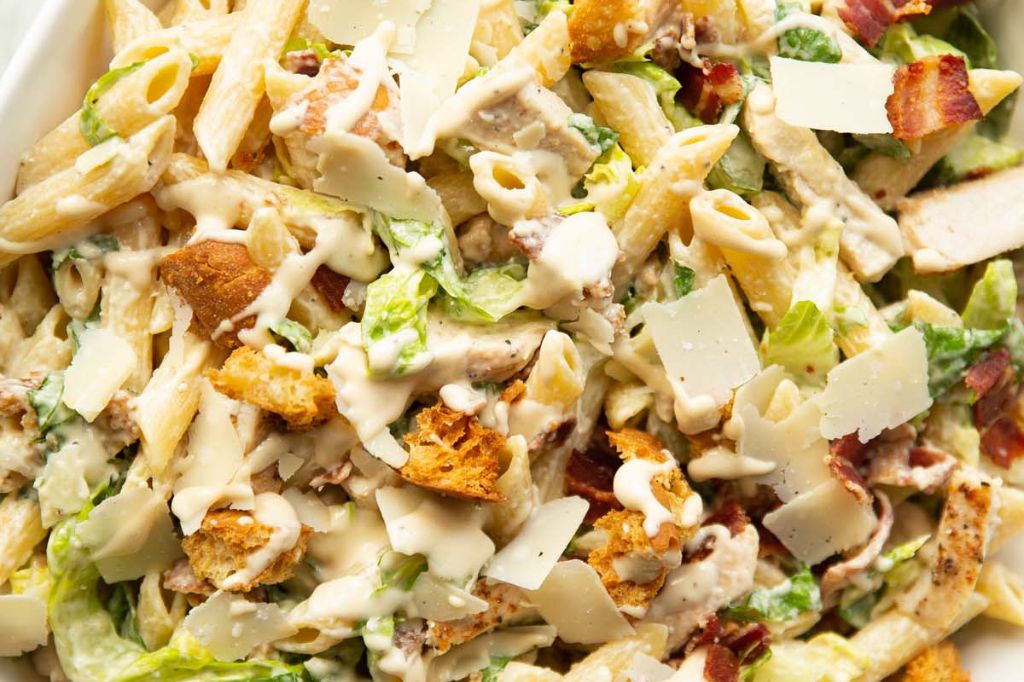 Classic Chicken Caesar Pasta Salad